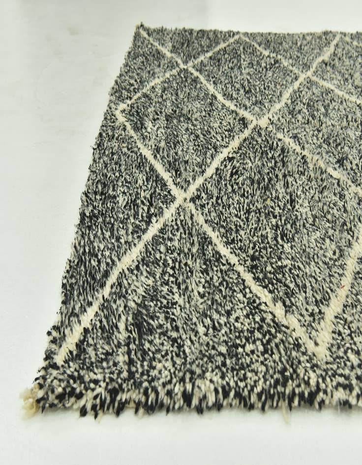 Detail image of  6' 2 x 9' 6  Hand Knotted Moroccan Wool Rug