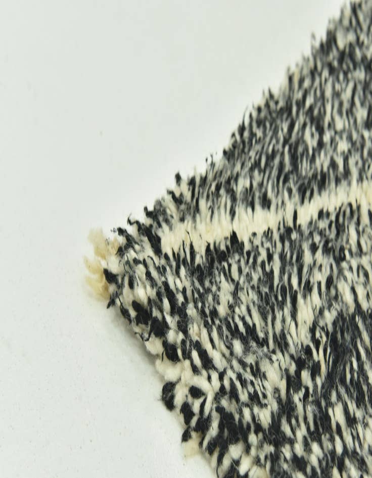 Detail image of  6' 2 x 9' 6  Hand Knotted Moroccan Wool Rug