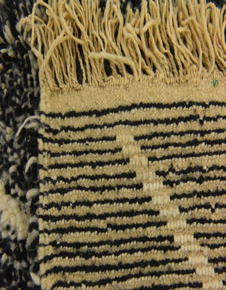 Detail image of  6' 7 x 9' 6  Hand Knotted Moroccan Wool Rug