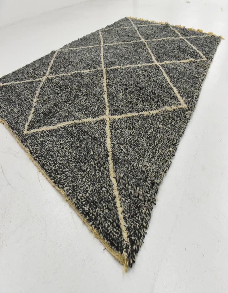 Detail image of  6' 7 x 9' 6  Hand Knotted Moroccan Wool Rug