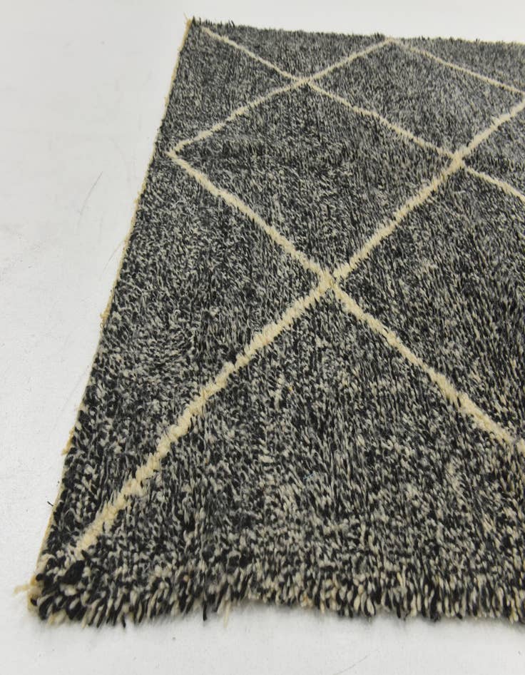 Detail image of  6' 7 x 9' 6  Hand Knotted Moroccan Wool Rug