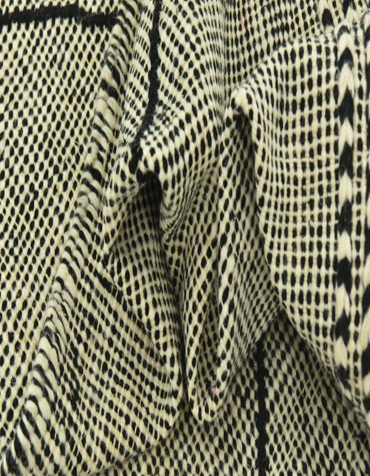 Detail image of  6' 8 x 10'  Hand Knotted Moroccan Wool Rug