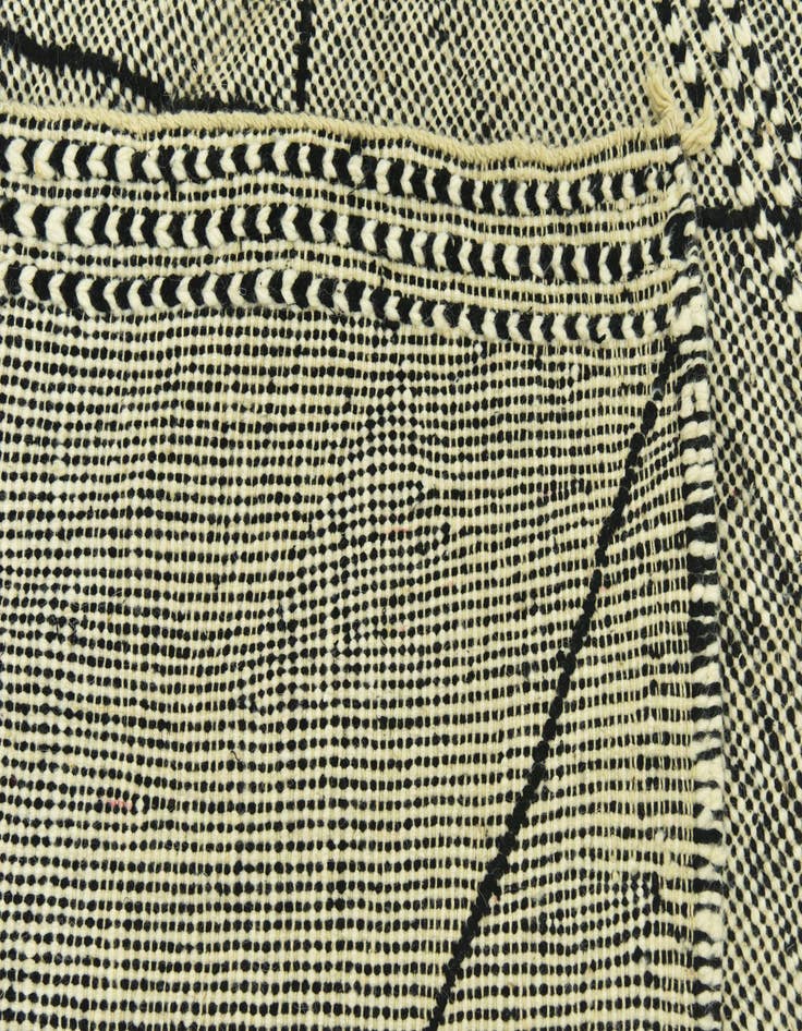 Detail image of  6' 8 x 10'  Hand Knotted Moroccan Wool Rug