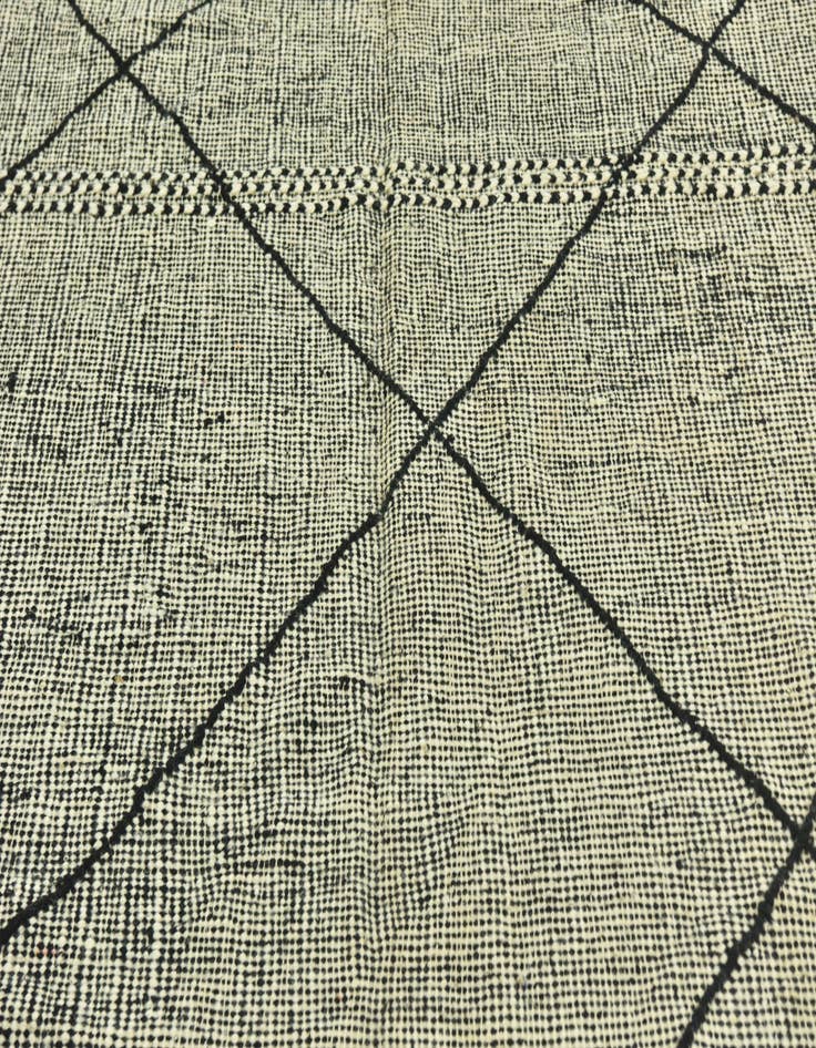 Detail image of  6' 8 x 10'  Hand Knotted Moroccan Wool Rug