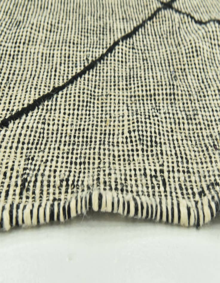 Detail image of  6' 8 x 10'  Hand Knotted Moroccan Wool Rug