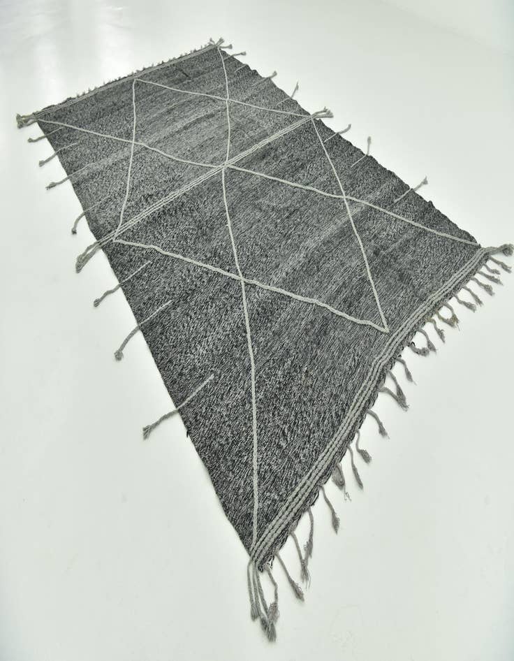 Detail image of  7' 2 x 11' 10  Hand Knotted Moroccan Wool Rug