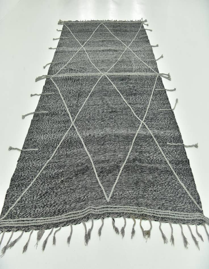 Detail image of  7' 2 x 11' 10  Hand Knotted Moroccan Wool Rug