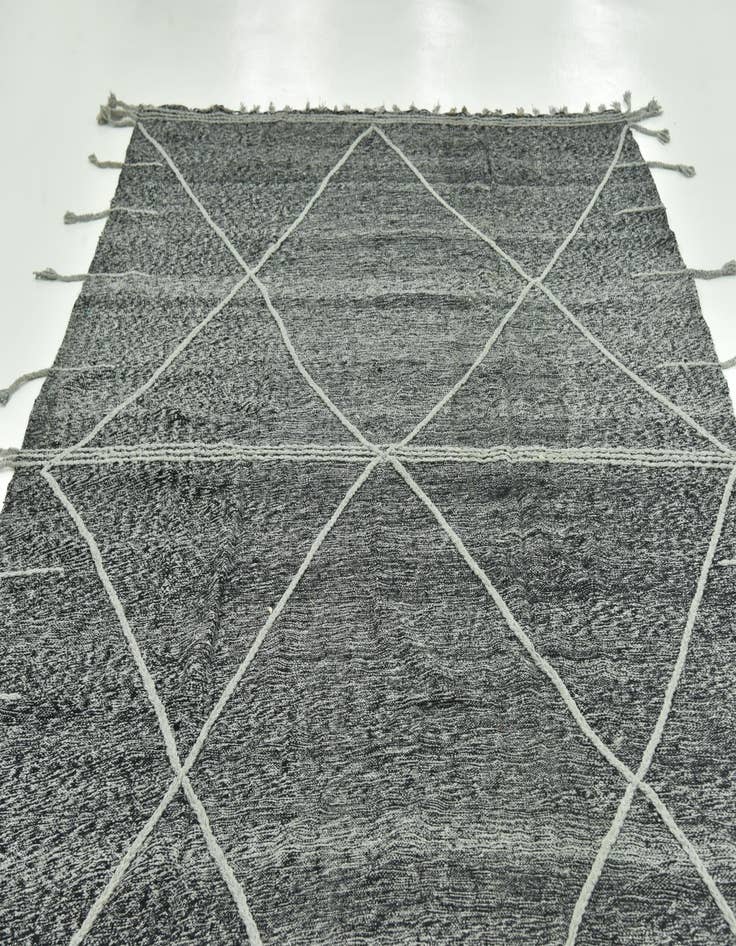 Detail image of  7' 2 x 11' 10  Hand Knotted Moroccan Wool Rug