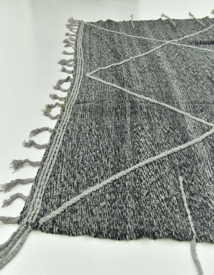 Detail image of  7' 2 x 11' 10  Hand Knotted Moroccan Wool Rug