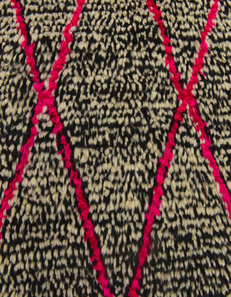 Detail image of  3' 3 x 5' 3  Hand Knotted Moroccan Wool Rug