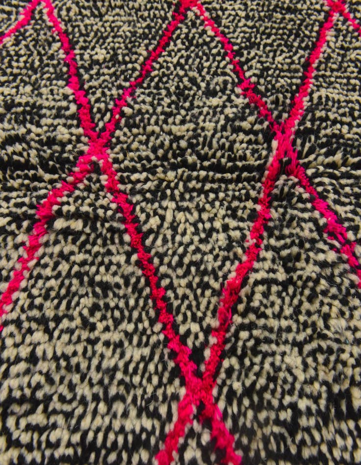 Detail image of  3' 3 x 5' 3  Hand Knotted Moroccan Wool Rug