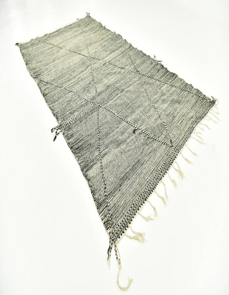 Detail image of  7' 1 x 12' 7  Hand Knotted Moroccan Wool Rug