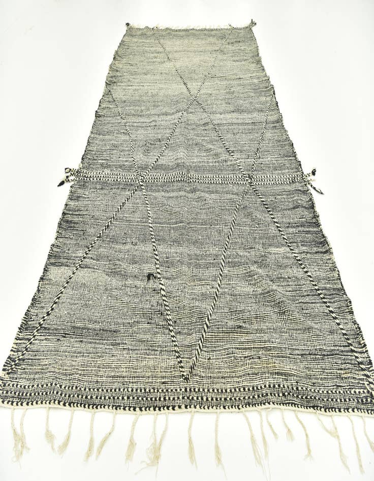 Detail image of  7' 1 x 12' 7  Hand Knotted Moroccan Wool Rug