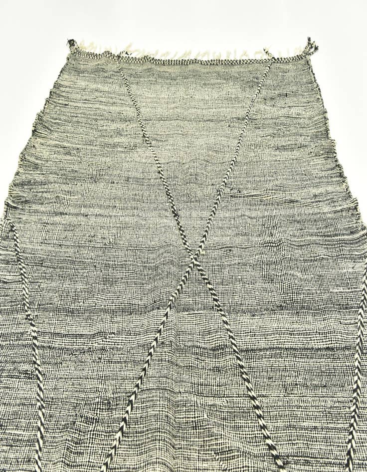 Detail image of  7' 1 x 12' 7  Hand Knotted Moroccan Wool Rug