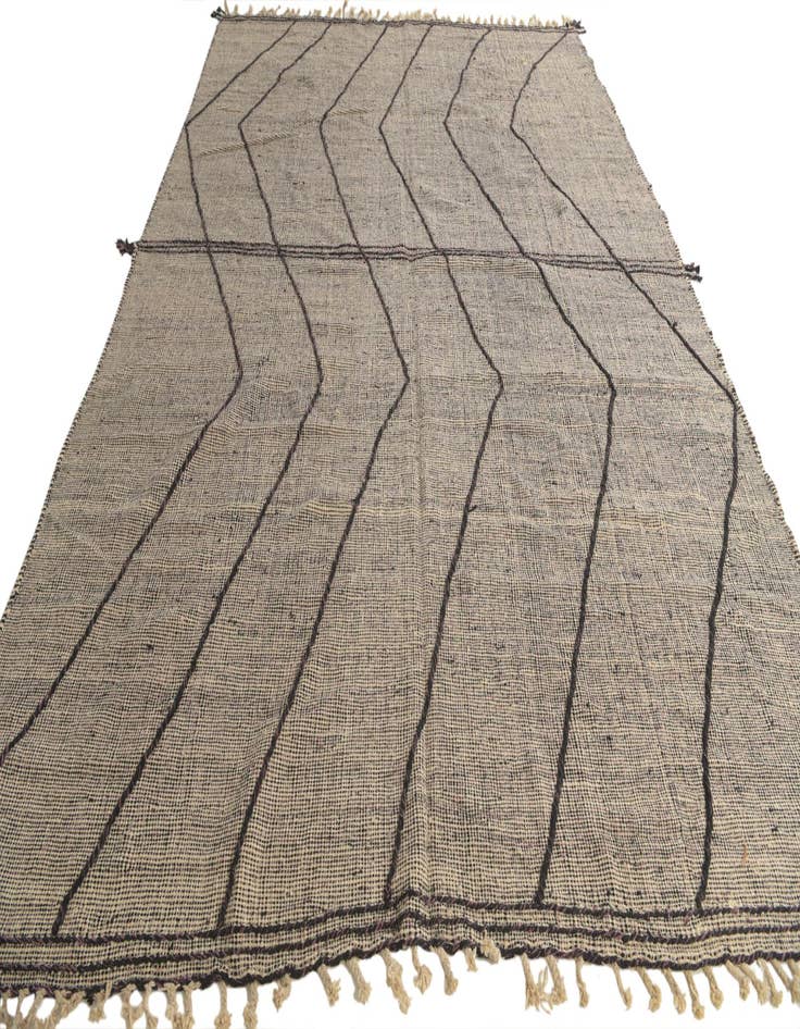 Detail image of  9' 7 x 13' 4  Hand Knotted Moroccan Wool Rug