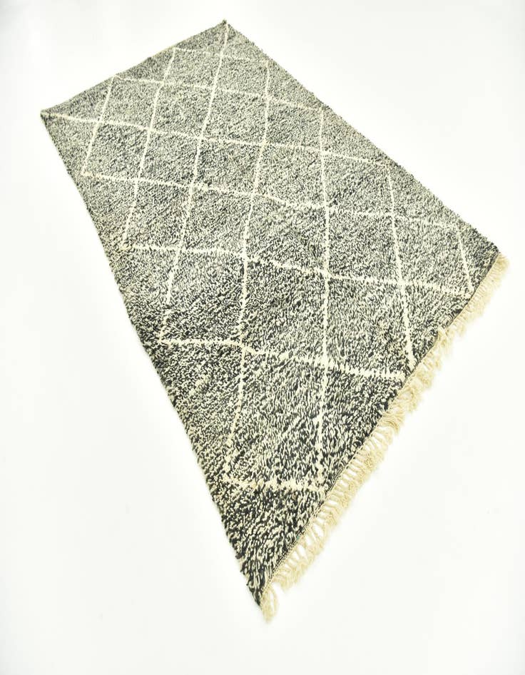 Detail image of  6' 5 x 10'  Hand Knotted Moroccan Wool Rug