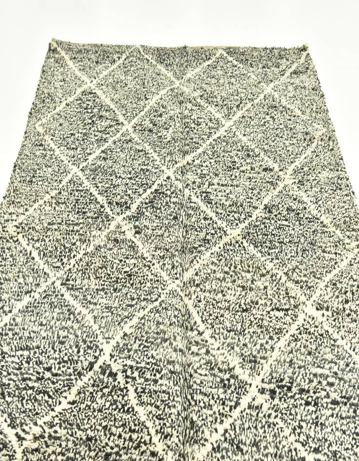 Detail image of  6' 5 x 10'  Hand Knotted Moroccan Wool Rug