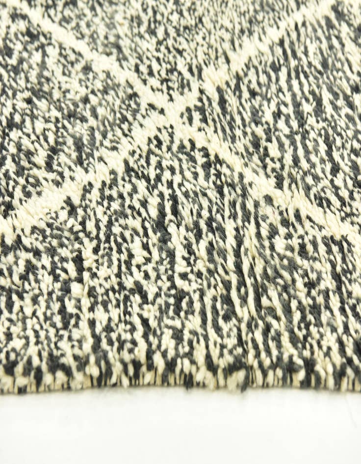 Detail image of  6' 5 x 10'  Hand Knotted Moroccan Wool Rug