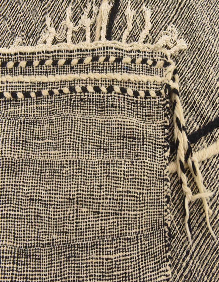 Detail image of  6' 4 x 10' 4  Hand Knotted Moroccan Wool Rug