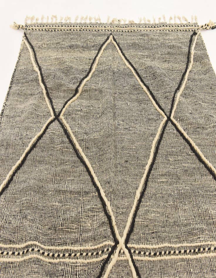 Detail image of  6' 4 x 10' 4  Hand Knotted Moroccan Wool Rug