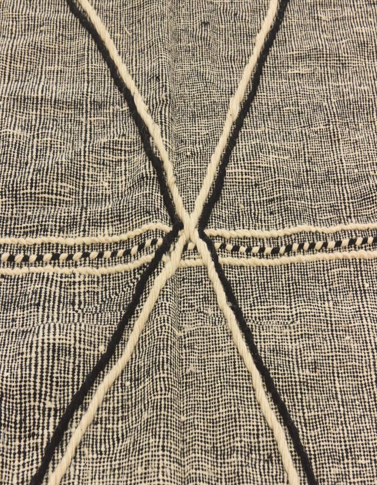 Detail image of  6' 4 x 10' 4  Hand Knotted Moroccan Wool Rug