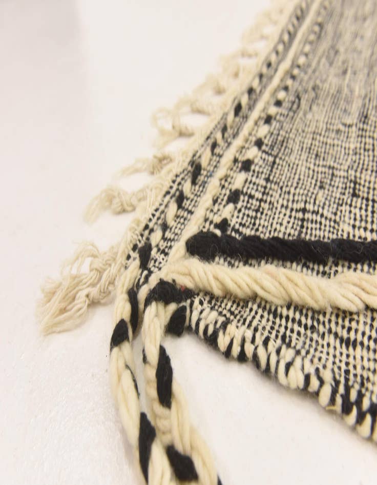 Detail image of  6' 4 x 10' 4  Hand Knotted Moroccan Wool Rug