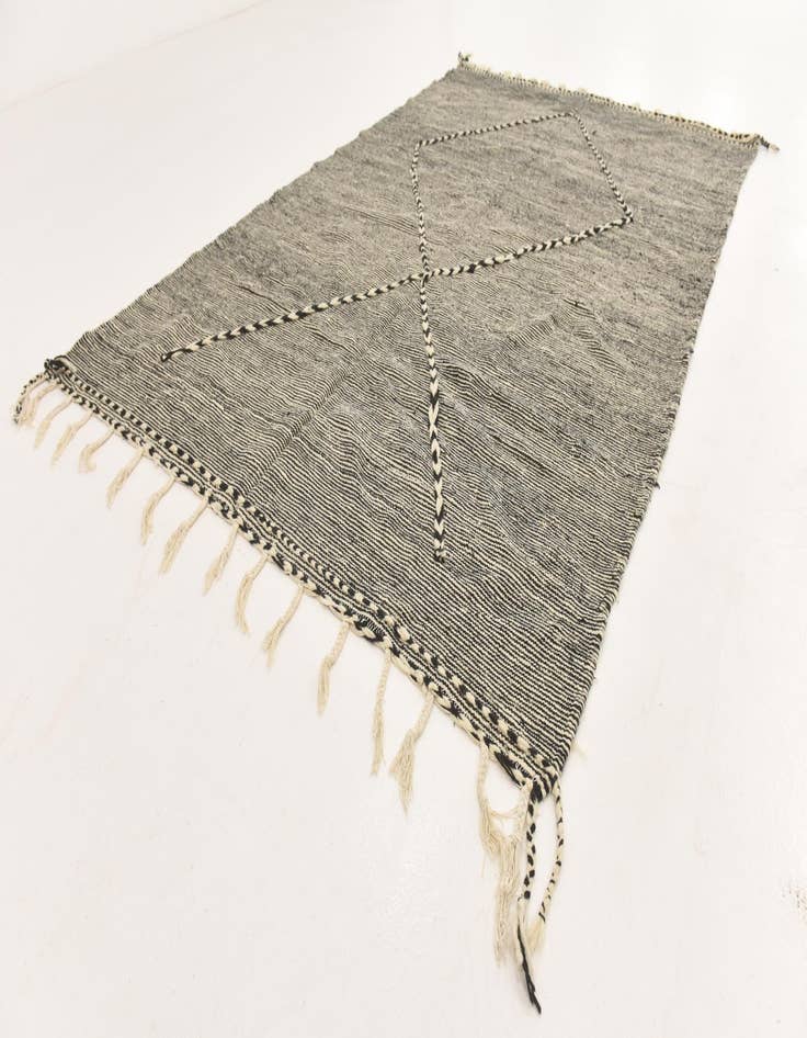 Detail image of  7' 6 x 10' 1  Hand Knotted Moroccan Wool Rug