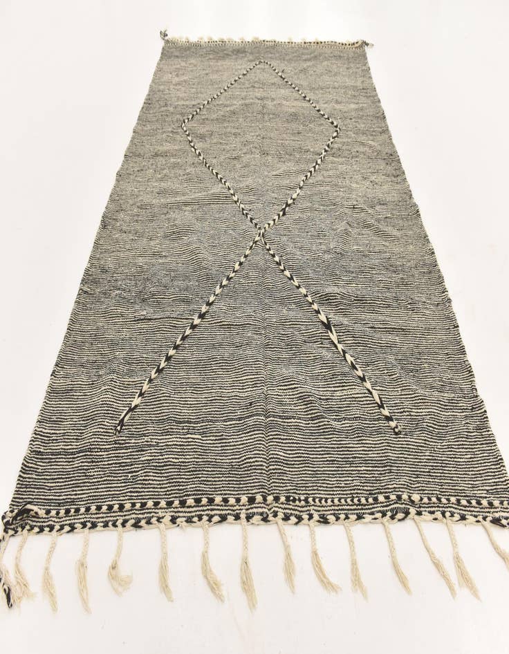 Detail image of  7' 6 x 10' 1  Hand Knotted Moroccan Wool Rug