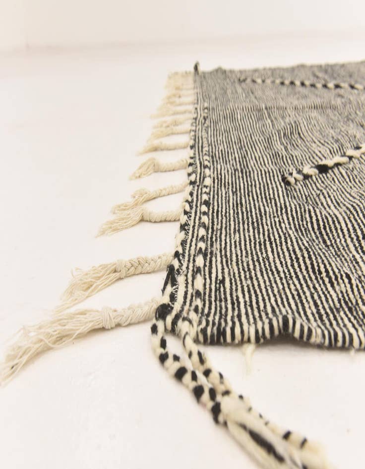 Detail image of  7' 6 x 10' 1  Hand Knotted Moroccan Wool Rug