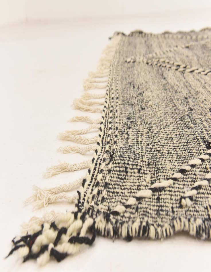 Detail image of  6' 2 x 10' 5  Hand Knotted Moroccan Wool Rug