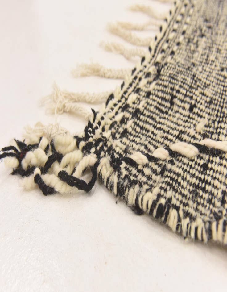 Detail image of  6' 2 x 10' 5  Hand Knotted Moroccan Wool Rug