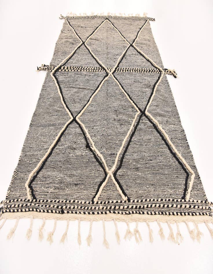 Detail image of  6' x 9' 10  Hand Knotted Moroccan Wool Rug