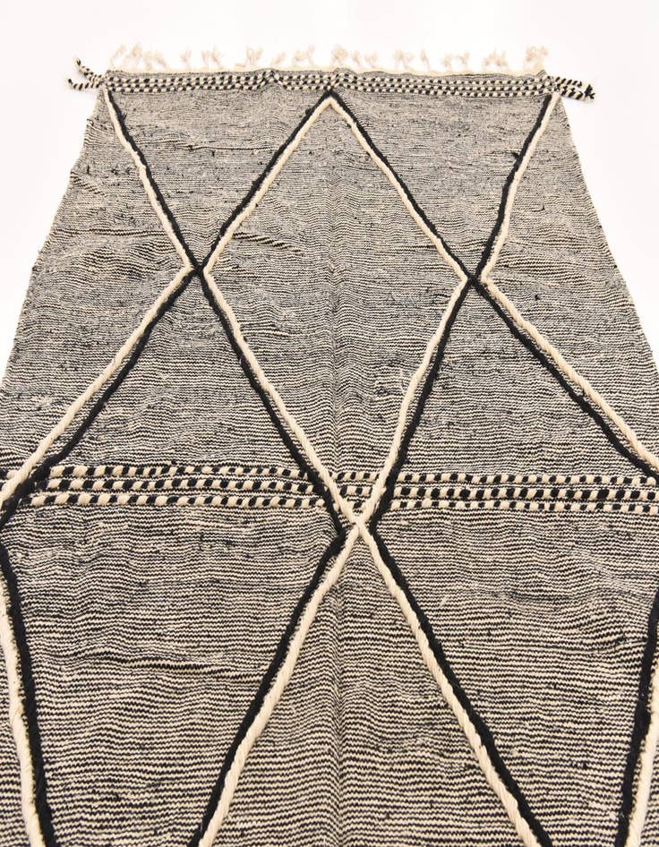 Detail image of  6' x 9' 10  Hand Knotted Moroccan Wool Rug