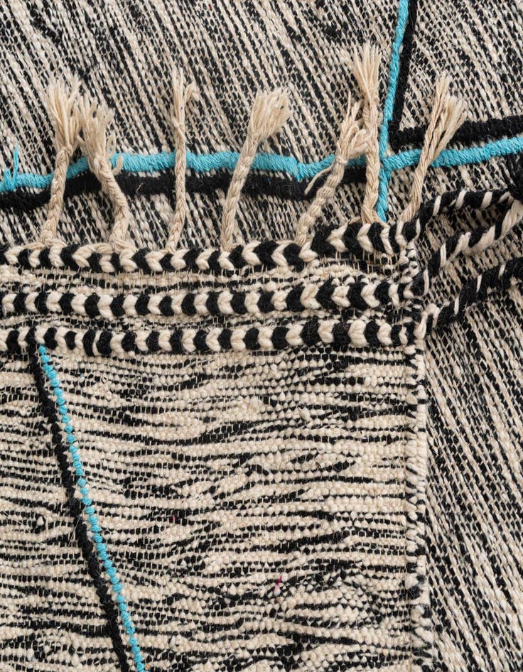 Detail image of  9' 2 x 14'  Hand Knotted Moroccan Wool Rug