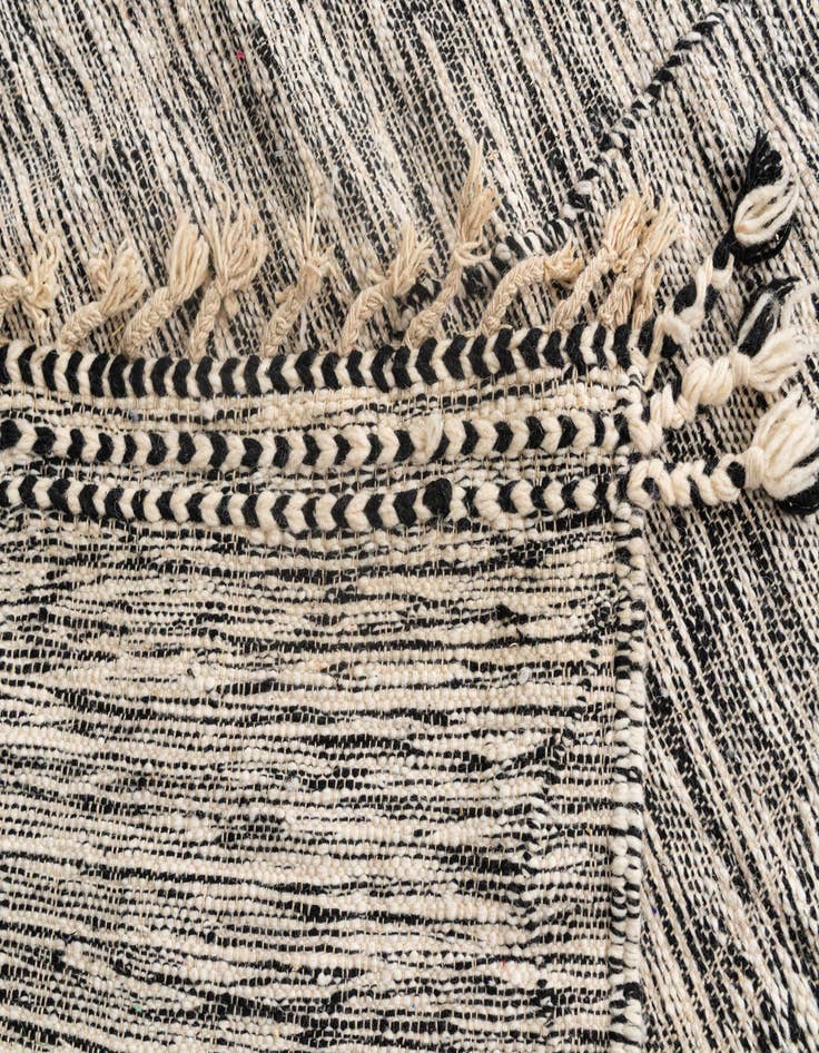 Detail image of  9' 6 x 12' 9  Hand Knotted Moroccan Wool Rug