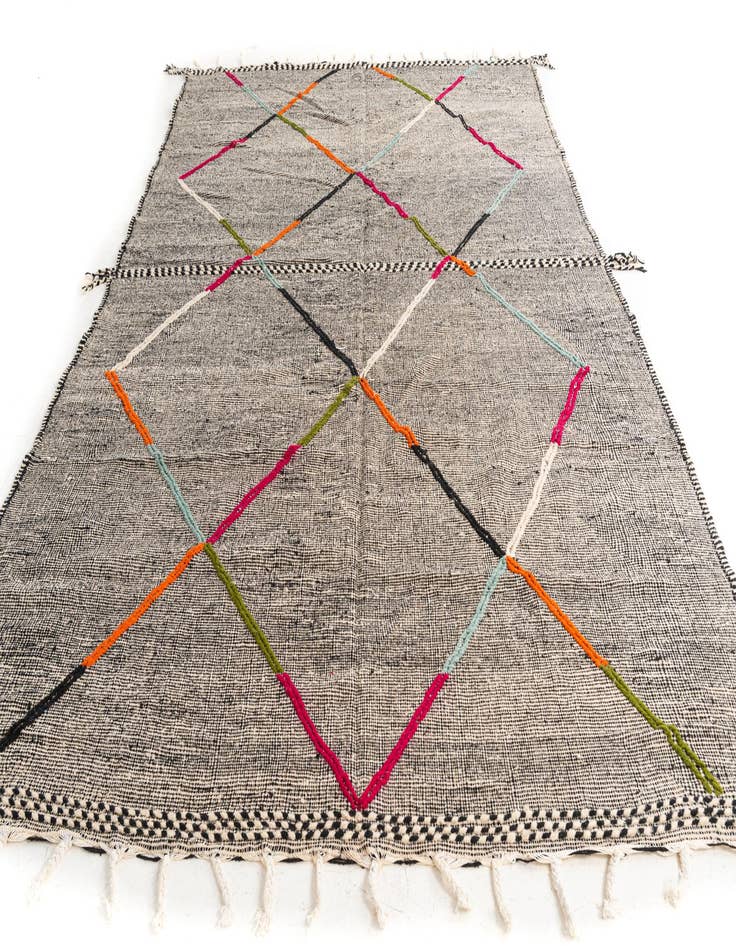 Detail image of  8' x 11' 6  Hand Knotted Moroccan Wool Rug