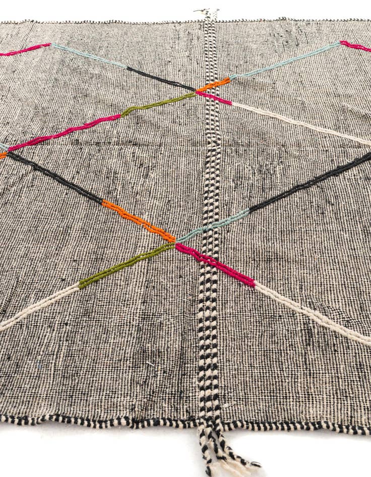 Detail image of  8' x 11' 6  Hand Knotted Moroccan Wool Rug