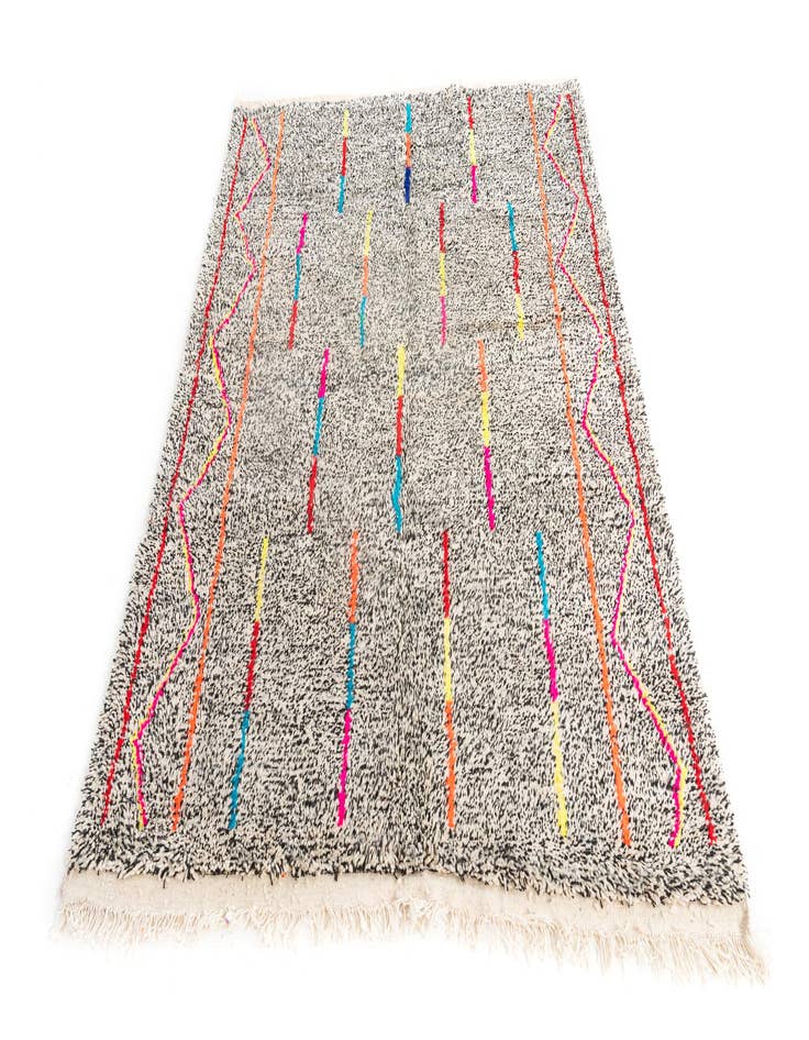 Detail image of  5' x 6' 7  Hand Knotted Moroccan Wool Rug