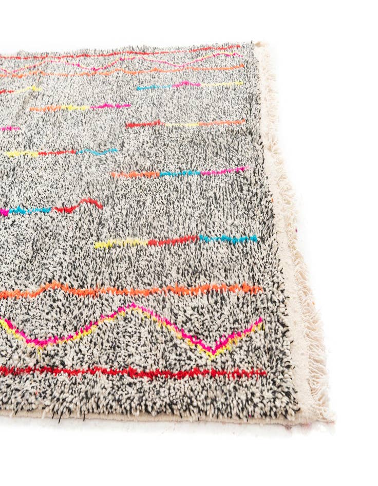 Detail image of  5' x 6' 7  Hand Knotted Moroccan Wool Rug