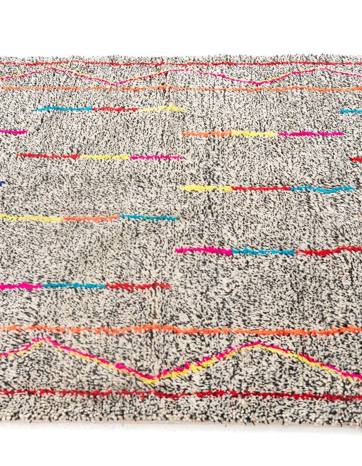 Detail image of  5' x 6' 7  Hand Knotted Moroccan Wool Rug