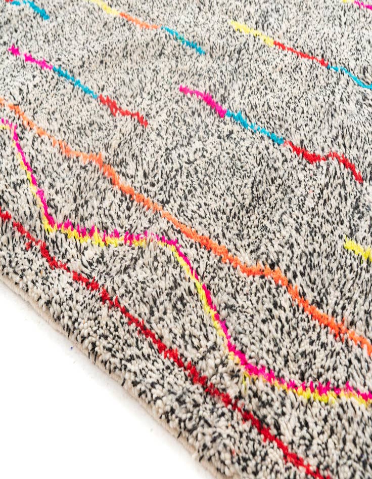 Detail image of  5' x 6' 7  Hand Knotted Moroccan Wool Rug