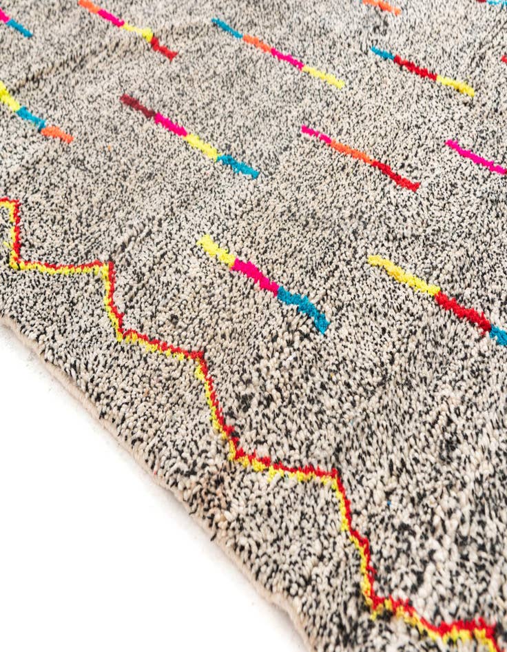 Detail image of  5' x 6' 6  Hand Knotted Moroccan Wool Rug