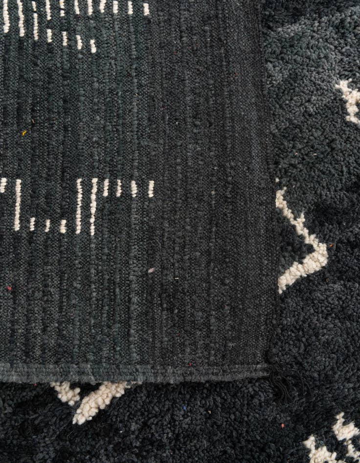 Detail image of  5' 2 x 8' 3  Hand Knotted Moroccan Wool Rug