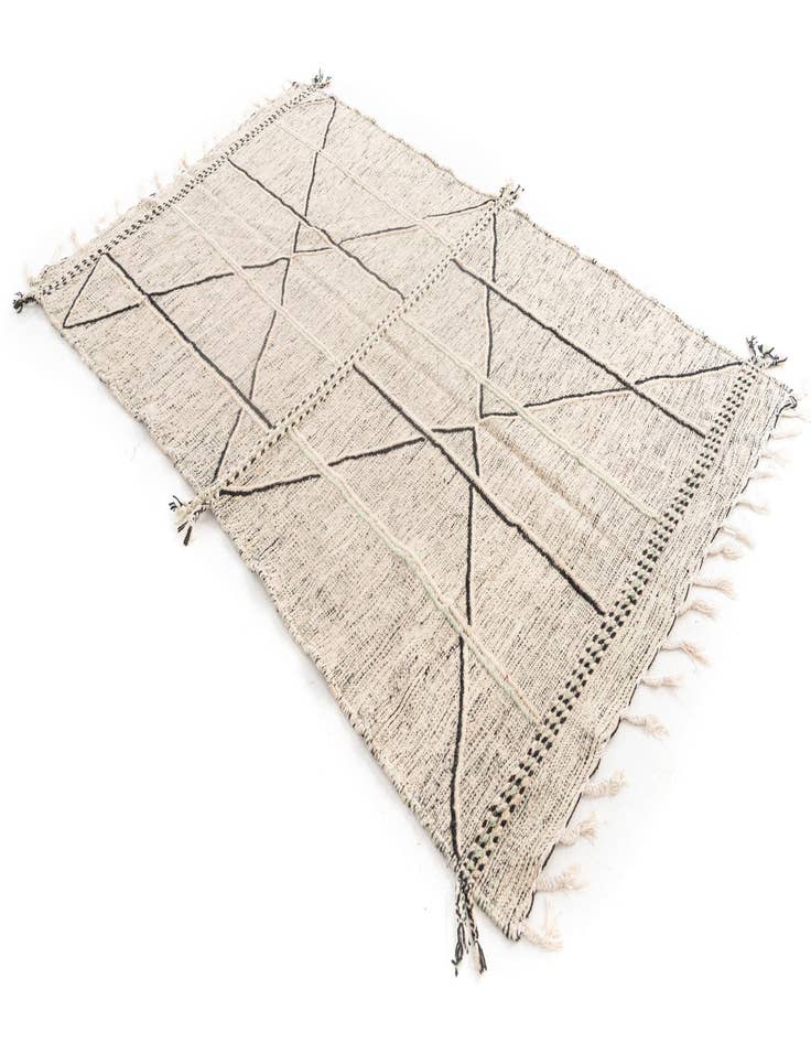 Detail image of  5' x 8' 3  Hand Knotted Moroccan Wool Rug