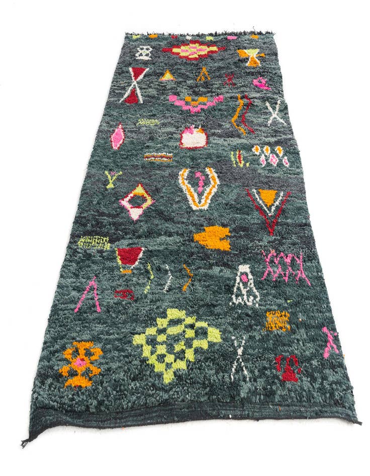 Detail image of  5' x 7' 7  Hand Knotted Moroccan Wool Rug