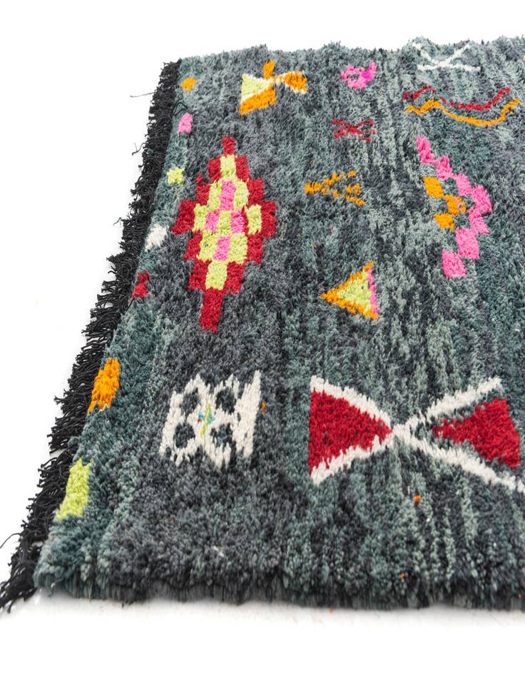 Detail image of  5' x 7' 7  Hand Knotted Moroccan Wool Rug