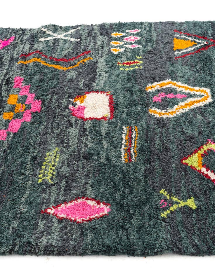 Detail image of  5' x 7' 7  Hand Knotted Moroccan Wool Rug