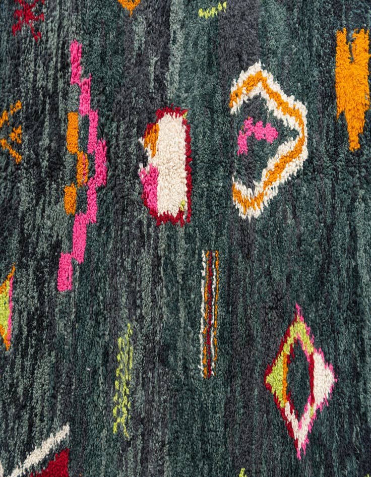 Detail image of  5' x 7' 7  Hand Knotted Moroccan Wool Rug