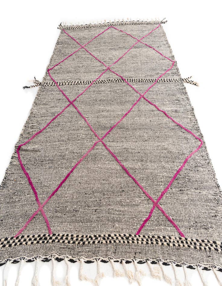 Detail image of  7' 9 x 11' 4  Hand Knotted Moroccan Wool Rug