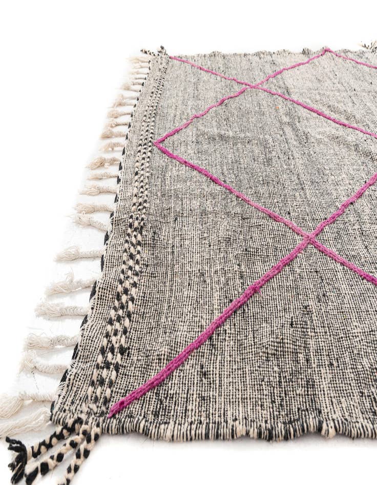 Detail image of  7' 9 x 11' 4  Hand Knotted Moroccan Wool Rug